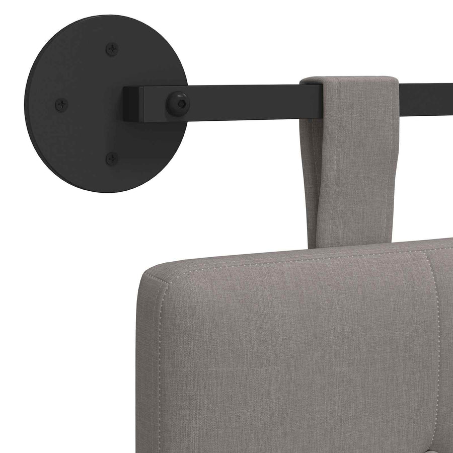 Hangend Hoofdeinde Wandgemonteerd Taupe 190 x 55 x 5 cm Stof