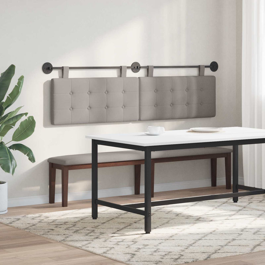 Hangend Hoofdeinde Wandgemonteerd Taupe 190 x 55 x 5 cm Stof