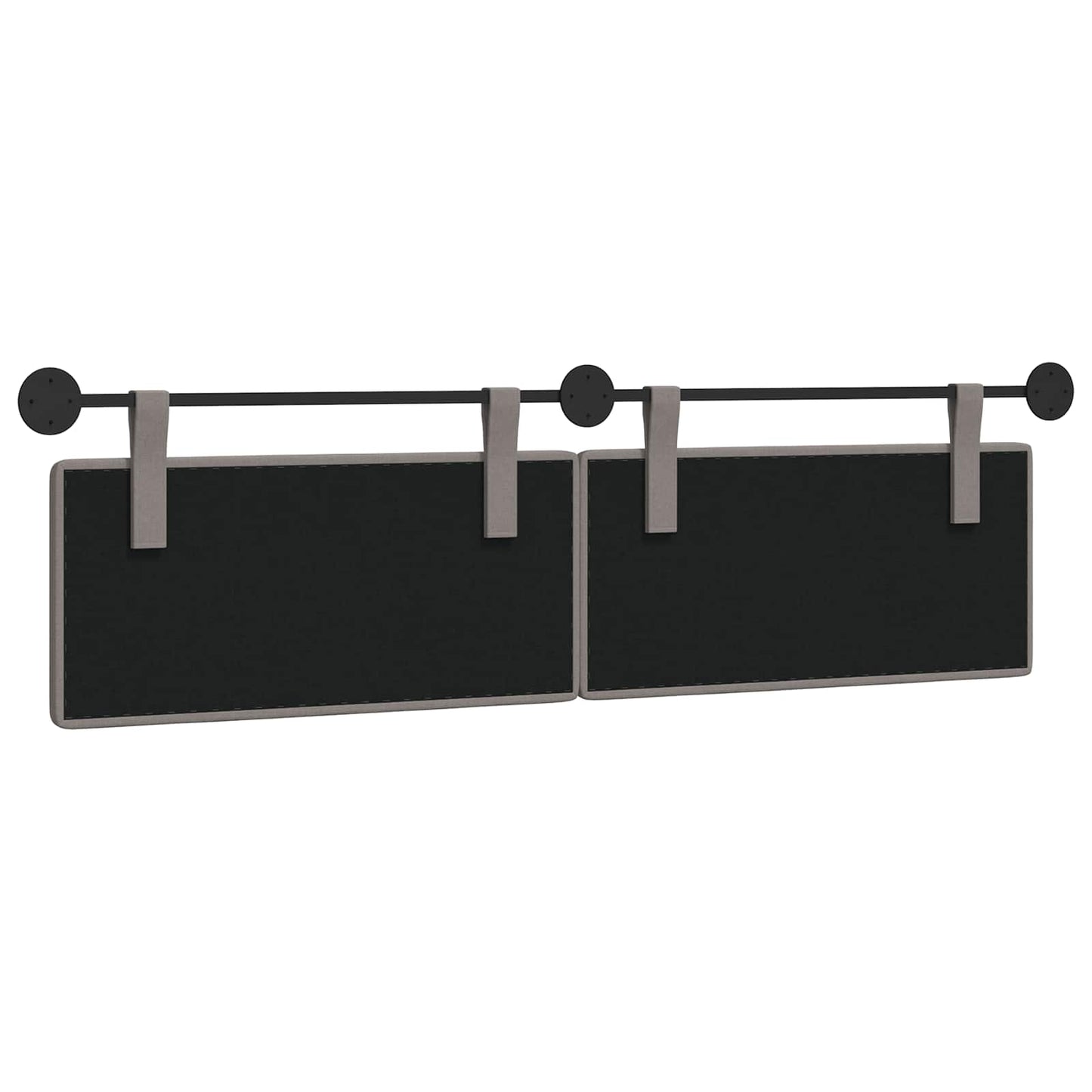 Hangend Hoofdeinde Wandgemonteerd Taupe 190 x 55 x 5 cm Stof