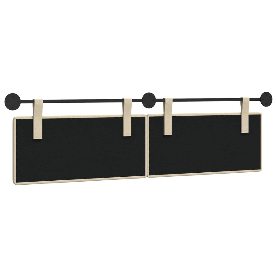 Hangend Hoofdeinde Wandgemonteerd Crème 190 x 55 x 5 cm Stof