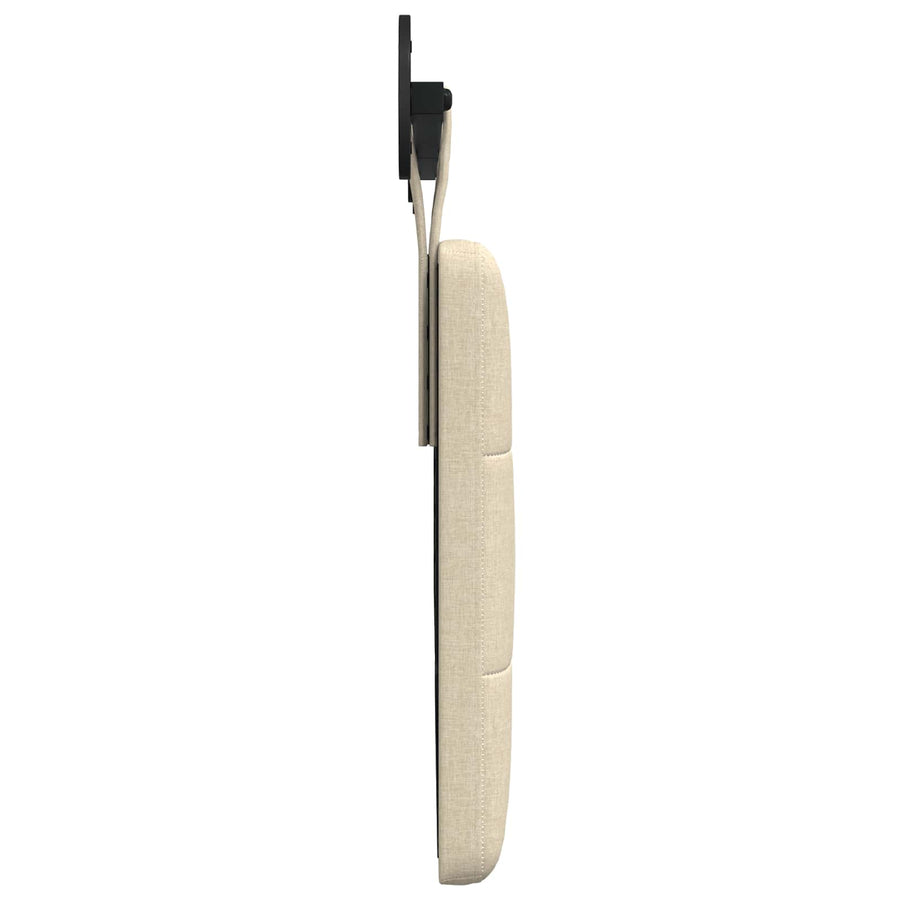 Hangend Hoofdeinde Wandgemonteerd Crème 190 x 55 x 5 cm Stof