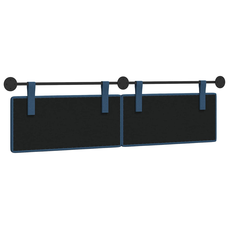 Hangend Hoofdeinde Wandgemonteerd Blauw 190 x 55 x 5 cm Stof
