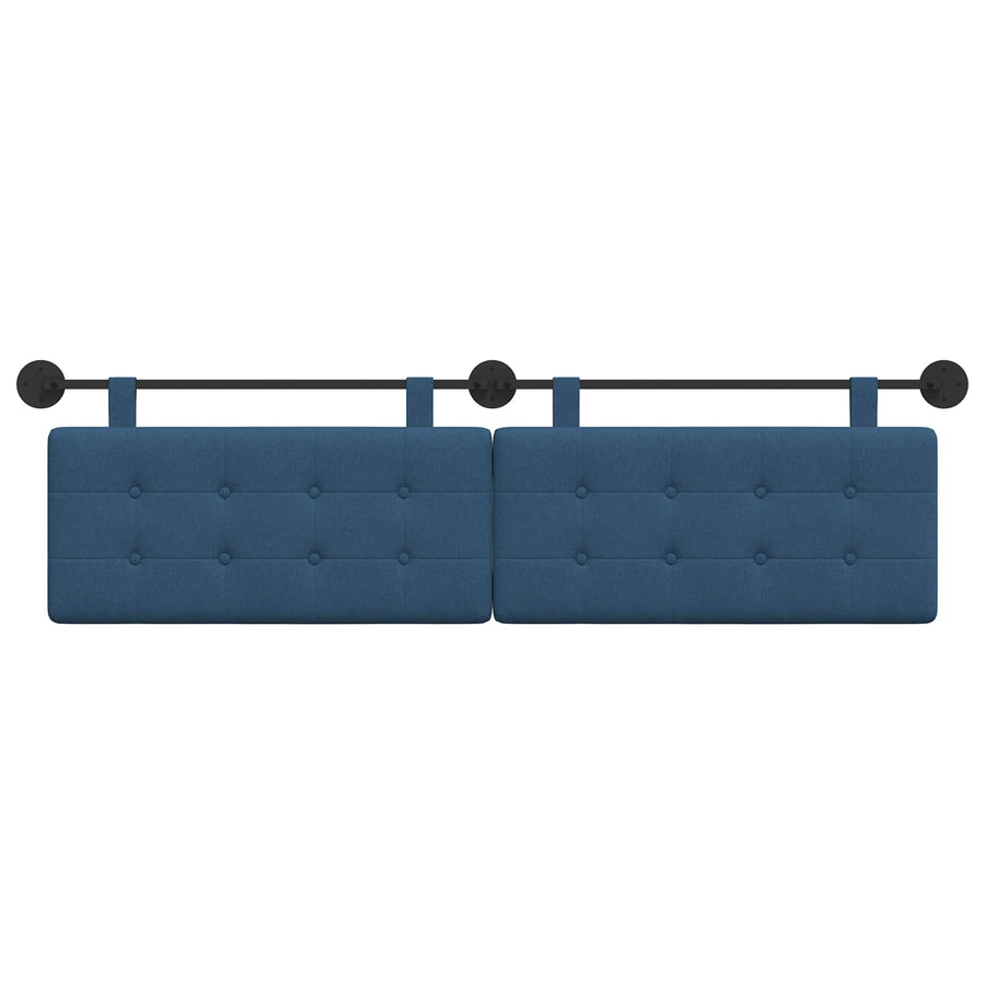 Hangend Hoofdeinde Wandgemonteerd Blauw 190 x 55 x 5 cm Stof
