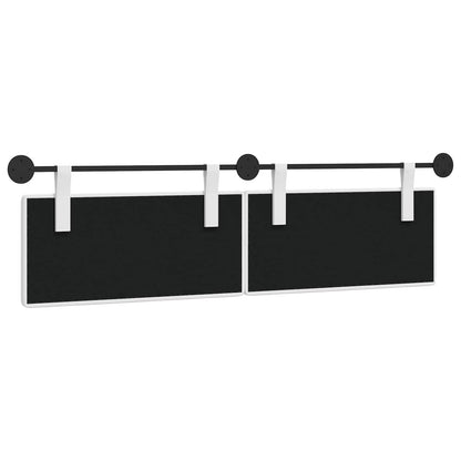 Hangend Hoofdeinde Wandgemonteerd Wit 190 x 55 x 5 cm Stof