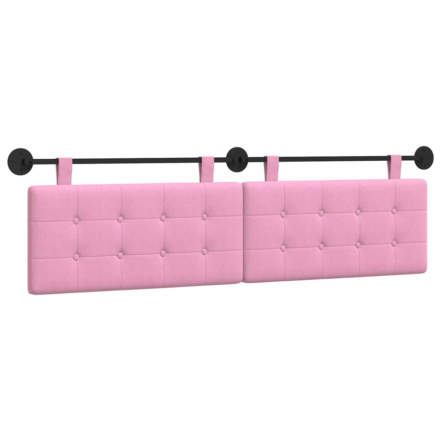 Hangend Hoofdeinde Wandgemonteerd Roze 190 x 55 x 5 cm Stof