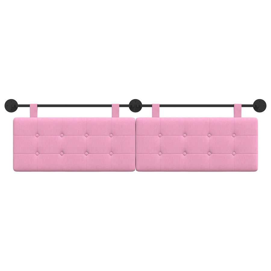 Hangend Hoofdeinde Wandgemonteerd Roze 190 x 55 x 5 cm Stof