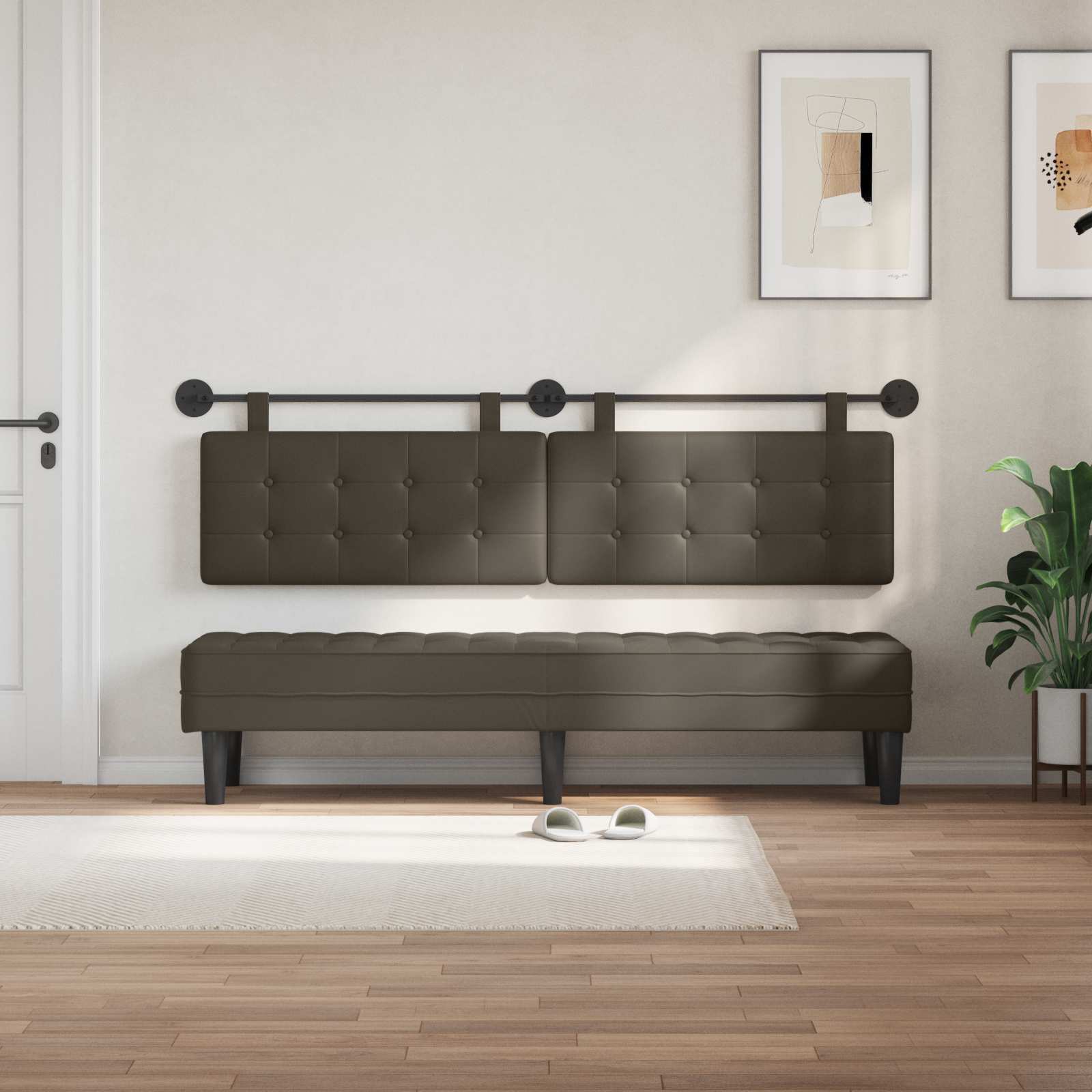 Hangend Hoofdeinde Wandgemonteerd Nep Leer 180 cm