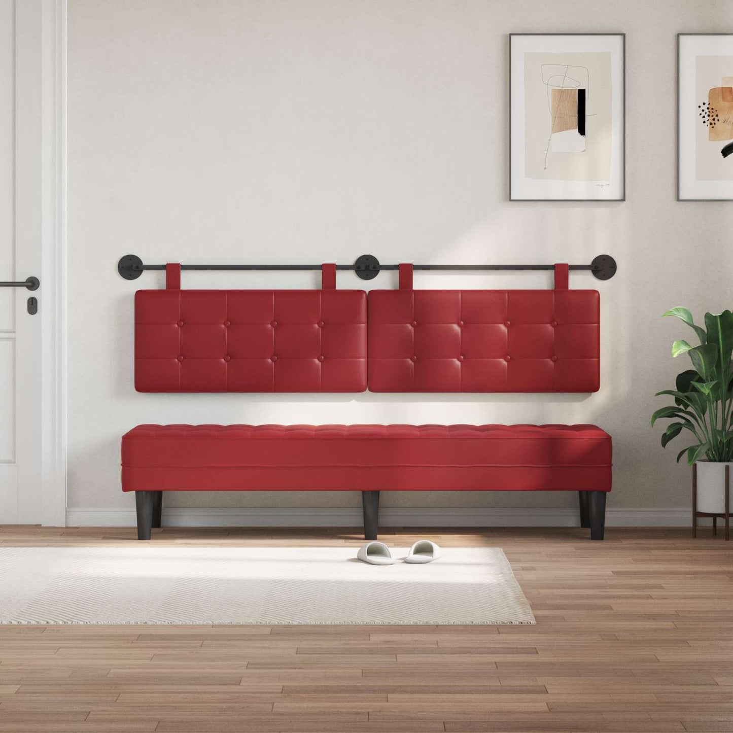 Hangend Hoofdeinde Wandgemonteerd Nep Leer 180 cm
