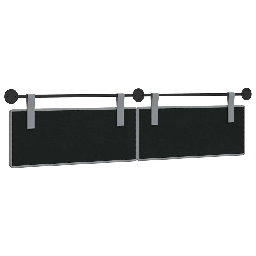 Hangend Hoofdeinde Wandgemonteerd Lichtgrijs 210 x 55 x 5 cm
