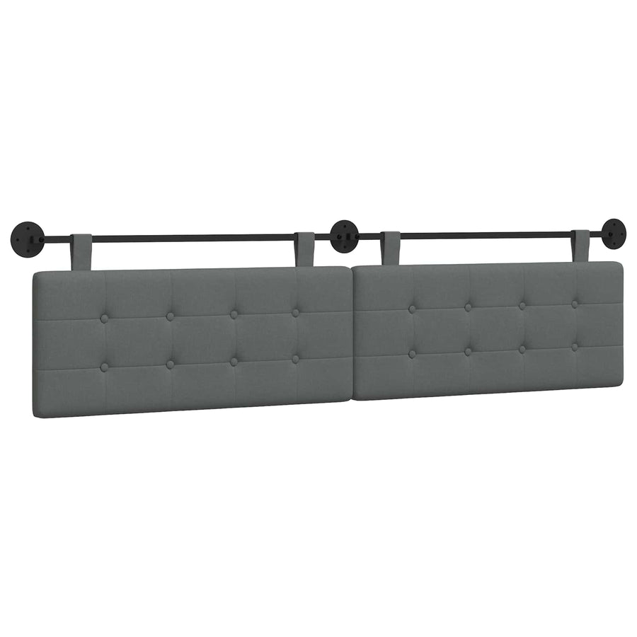 Hangend Hoofdeinde Wandgemonteerd Donkergrijs 210 x 55 x 5 cm