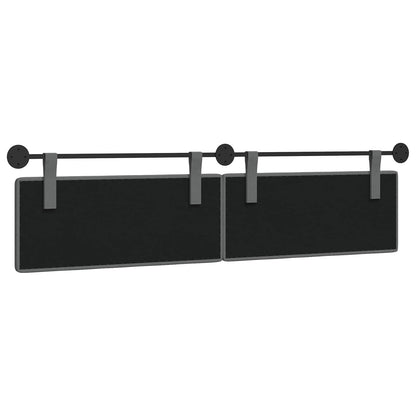 Hangend Hoofdeinde Wandgemonteerd Donkergrijs 210 x 55 x 5 cm