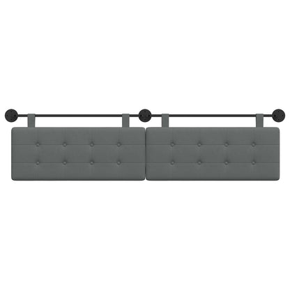 Hangend Hoofdeinde Wandgemonteerd Donkergrijs 210 x 55 x 5 cm