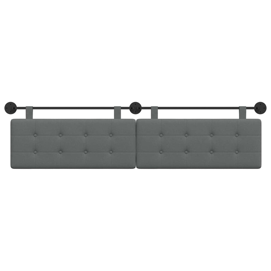 Hangend Hoofdeinde Wandgemonteerd Donkergrijs 210 x 55 x 5 cm
