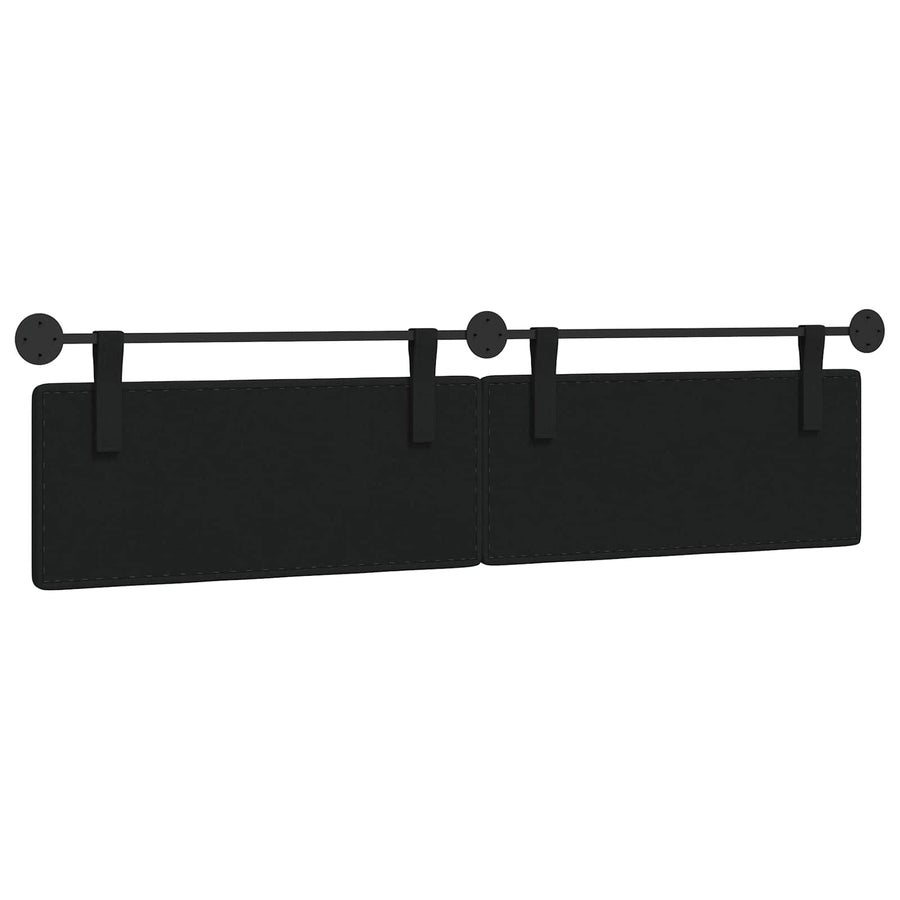 Hangend Hoofdeinde Wandgemonteerd Zwart 210 x 55 x 5 cm