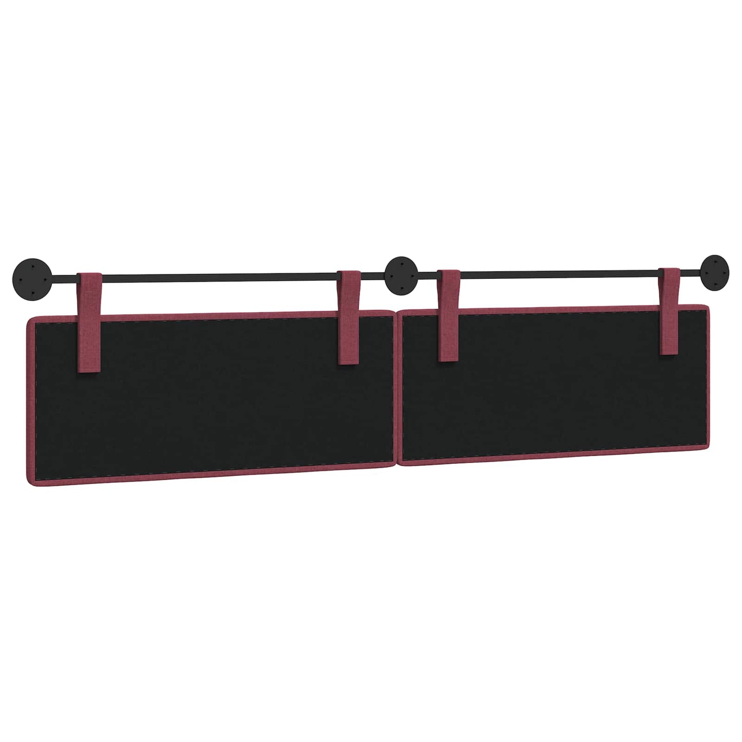 Hangend Hoofdeinde Wandgemonteerd Wijnrood 210 x 55 x 5 cm