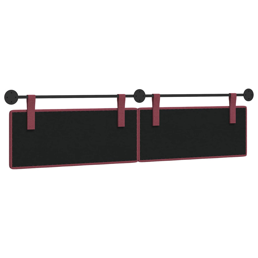 Hangend Hoofdeinde Wandgemonteerd Wijnrood 210 x 55 x 5 cm