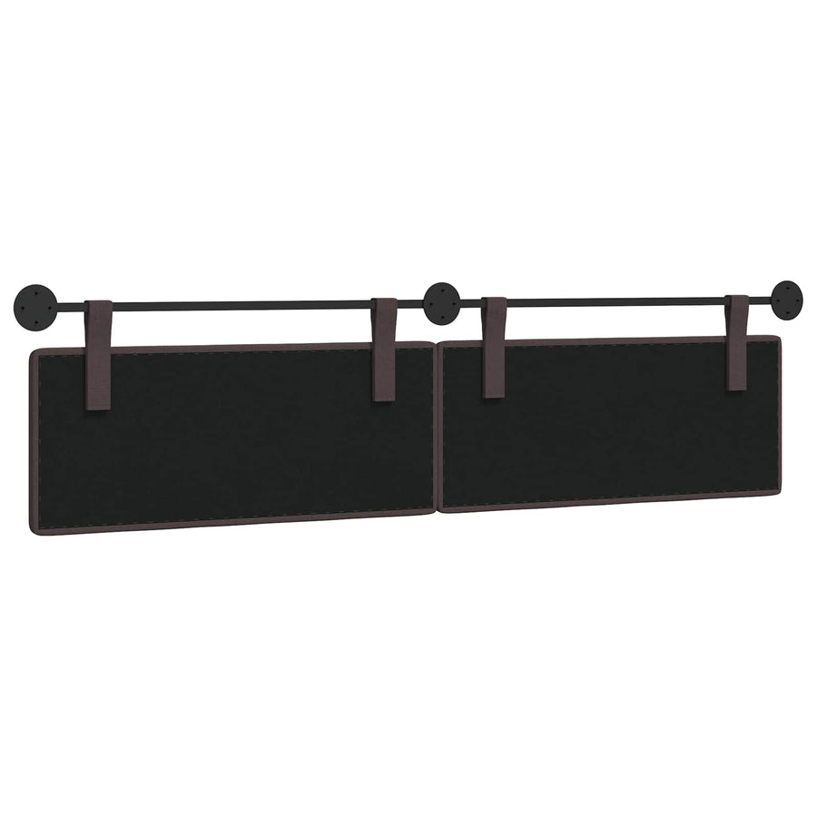 Hangend Hoofdeinde Wandgemonteerd Donkerbruin 210 x 55 x 5 cm