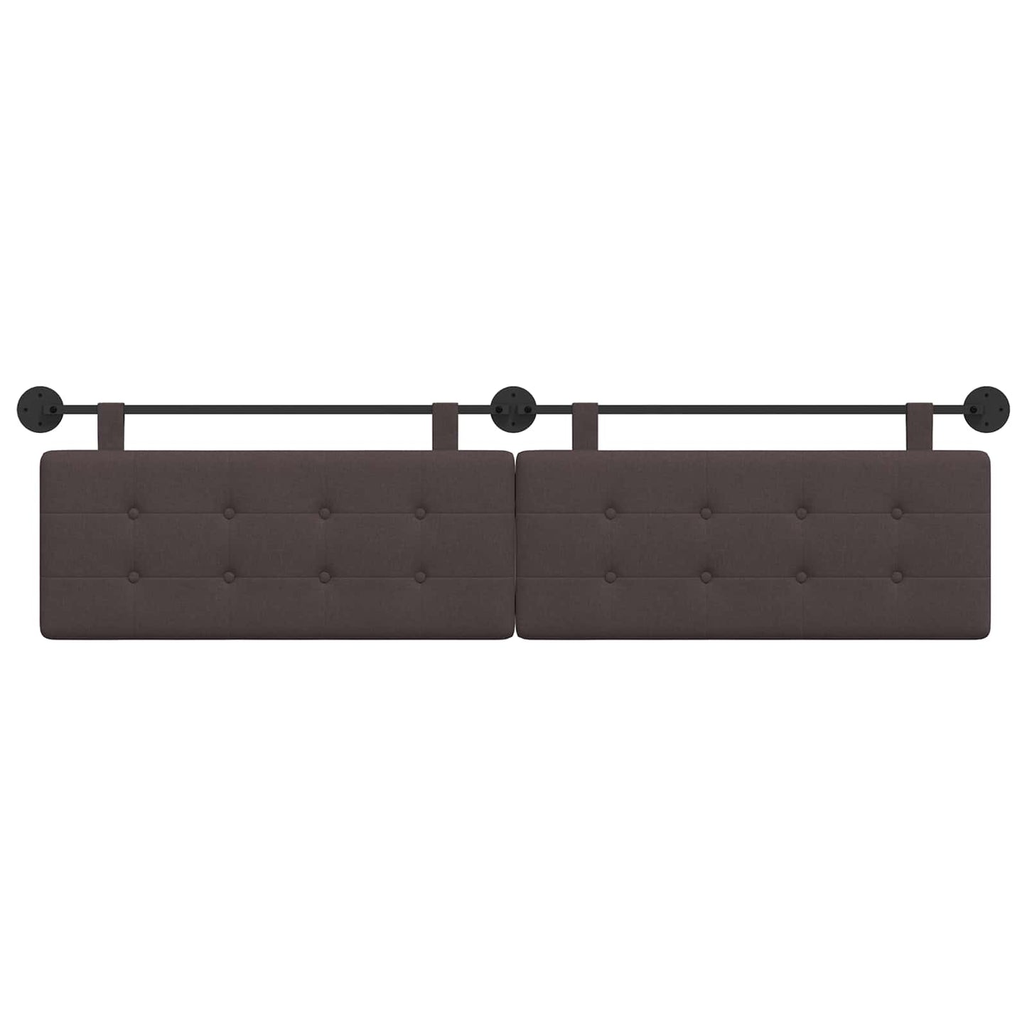Hangend Hoofdeinde Wandgemonteerd Donkerbruin 210 x 55 x 5 cm