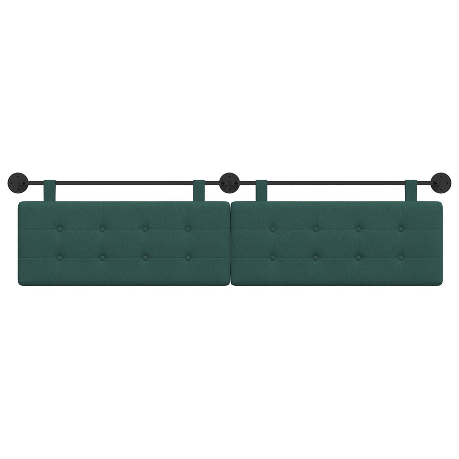 Hangend Hoofdeinde Wandgemonteerd Donkergroen 210 x 55 x 5 cm