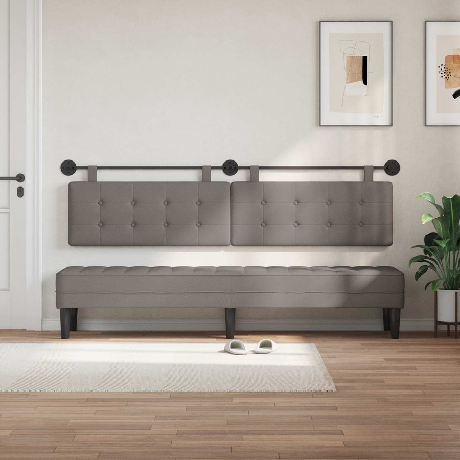 Hangend Hoofdeinde Wandgemonteerd Taupe 210 x 55 x 5 cm