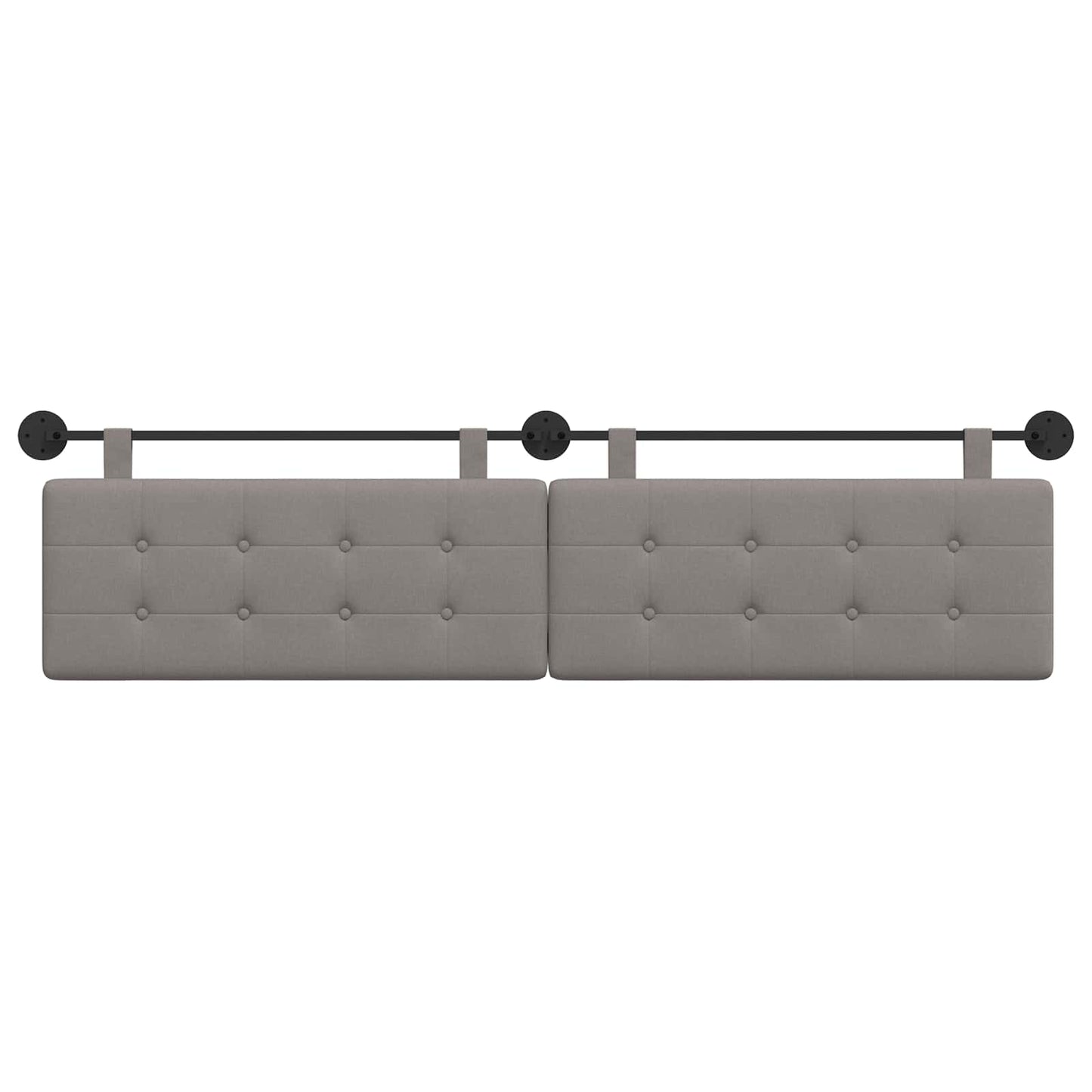 Hangend Hoofdeinde Wandgemonteerd Taupe 210 x 55 x 5 cm