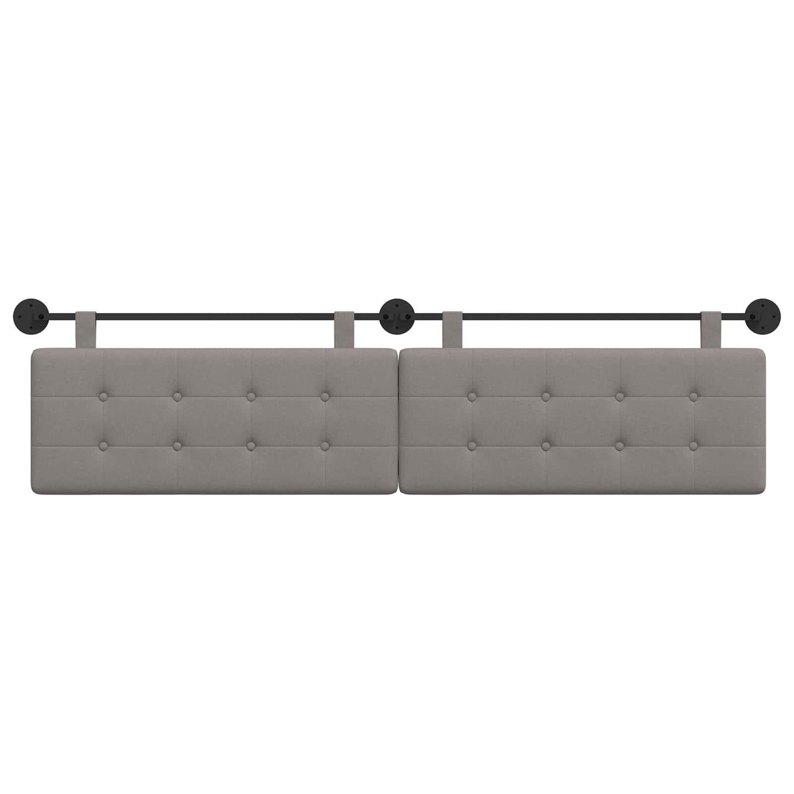 Hangend Hoofdeinde Wandgemonteerd Taupe 210 x 55 x 5 cm