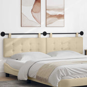 Hoofdbord wandmontage 210x55x5 cm crème