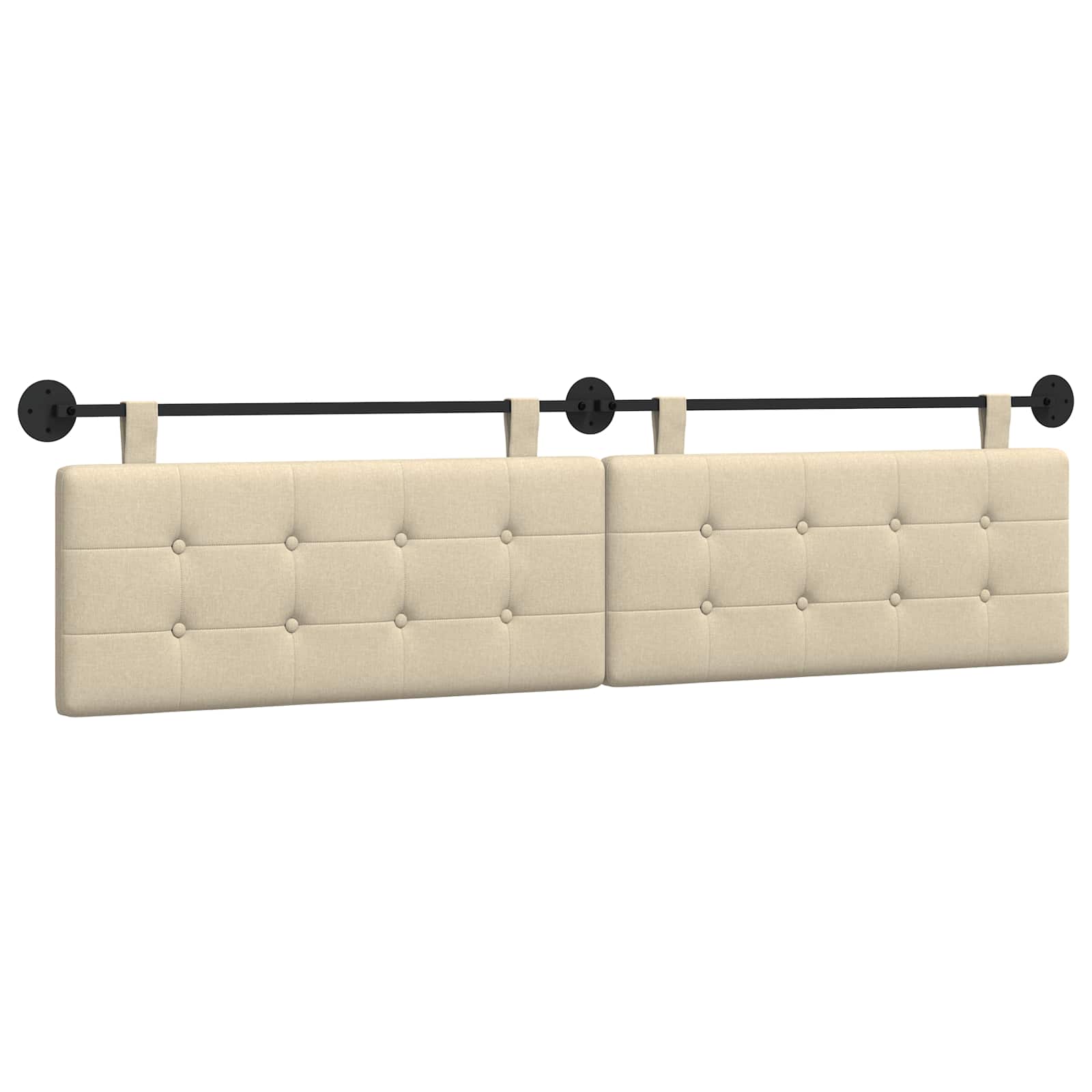 Hangend Hoofdeinde Wandgemonteerd Crème 210 x 55 x 5 cm