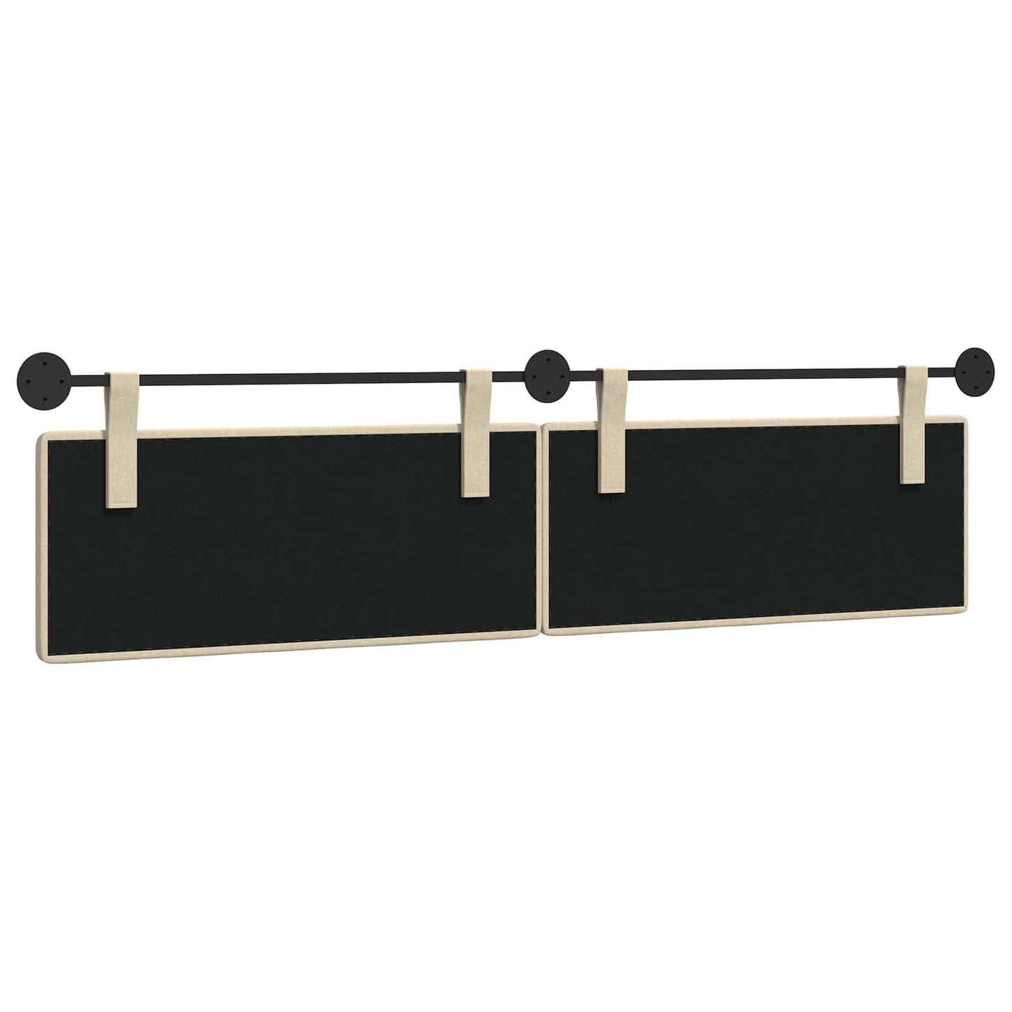 Hangend Hoofdeinde Wandgemonteerd Crème 210 x 55 x 5 cm