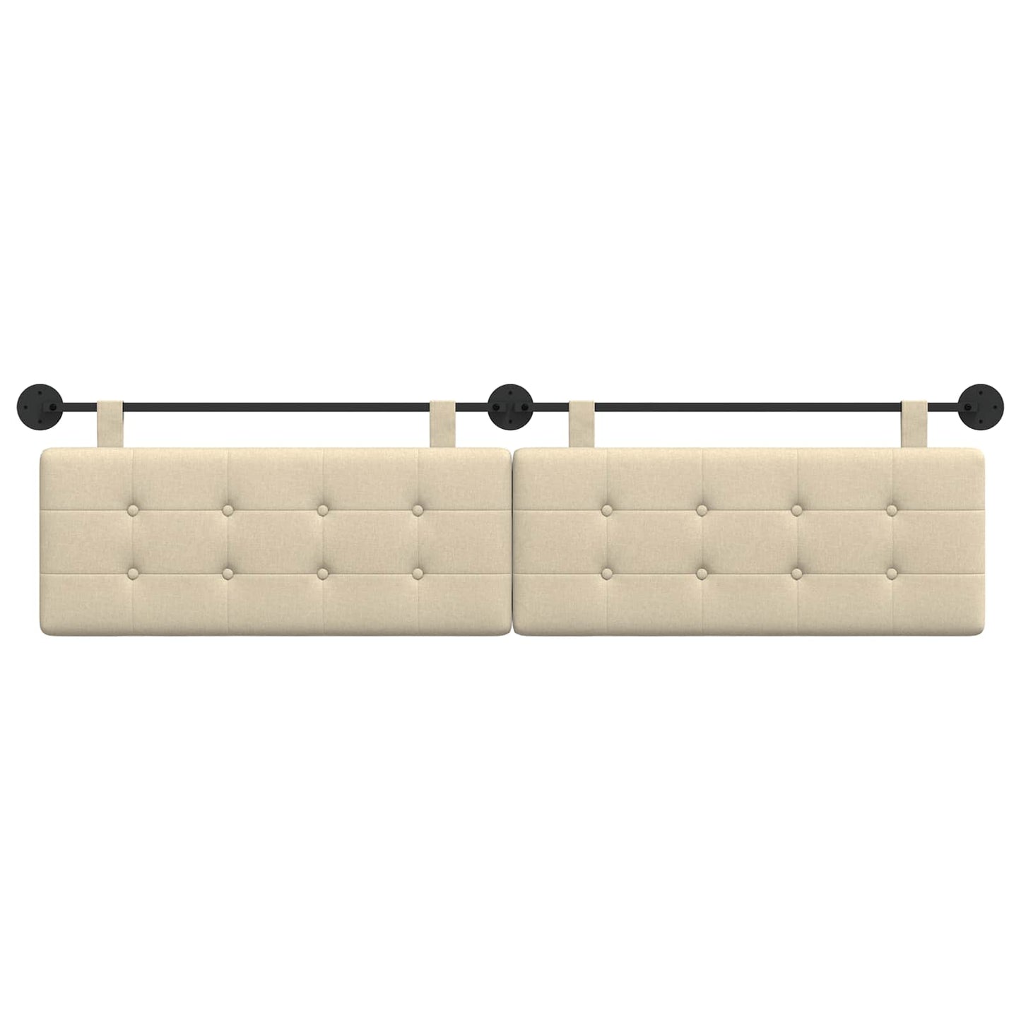 Hangend Hoofdeinde Wandgemonteerd Crème 210 x 55 x 5 cm