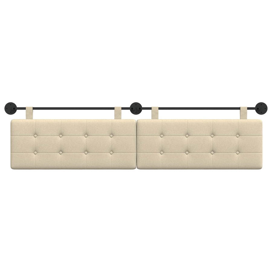 Hangend Hoofdeinde Wandgemonteerd Crème 210 x 55 x 5 cm