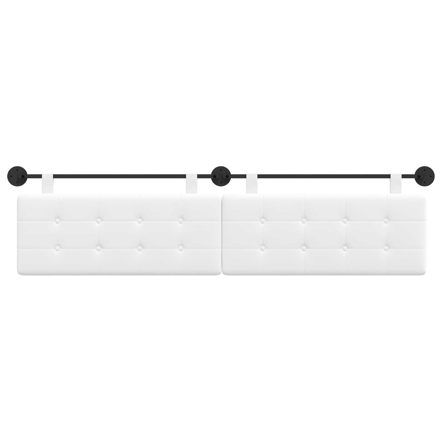 Hangend Hoofdeinde Wandgemonteerd Wit 210 x 55 x 5 cm