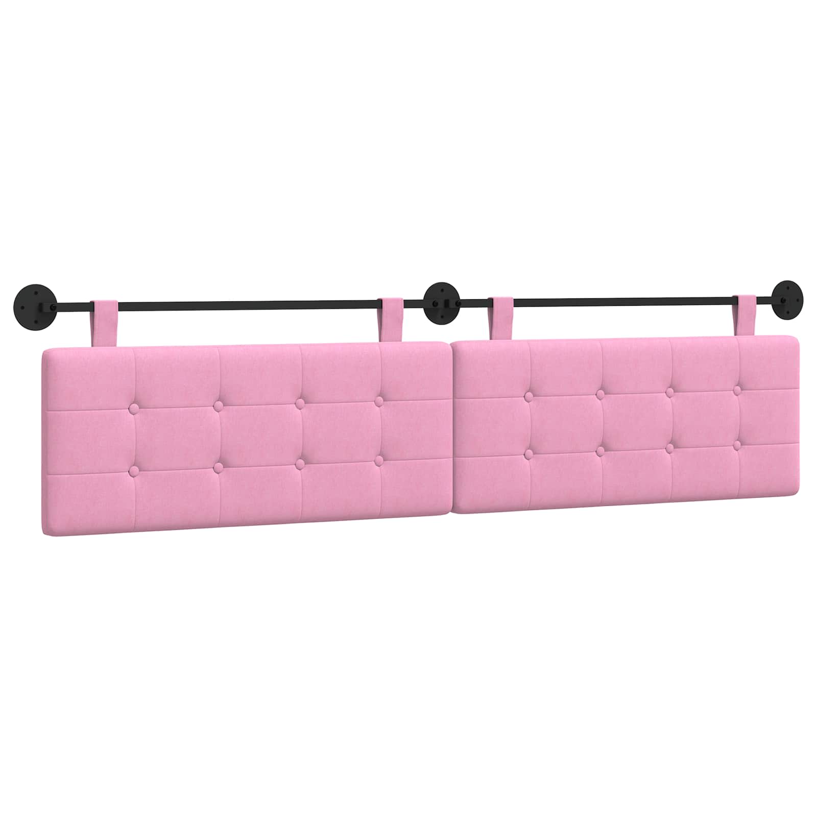 Hangend Hoofdeinde Wandgemonteerd Roze 210 x 55 x 5 cm