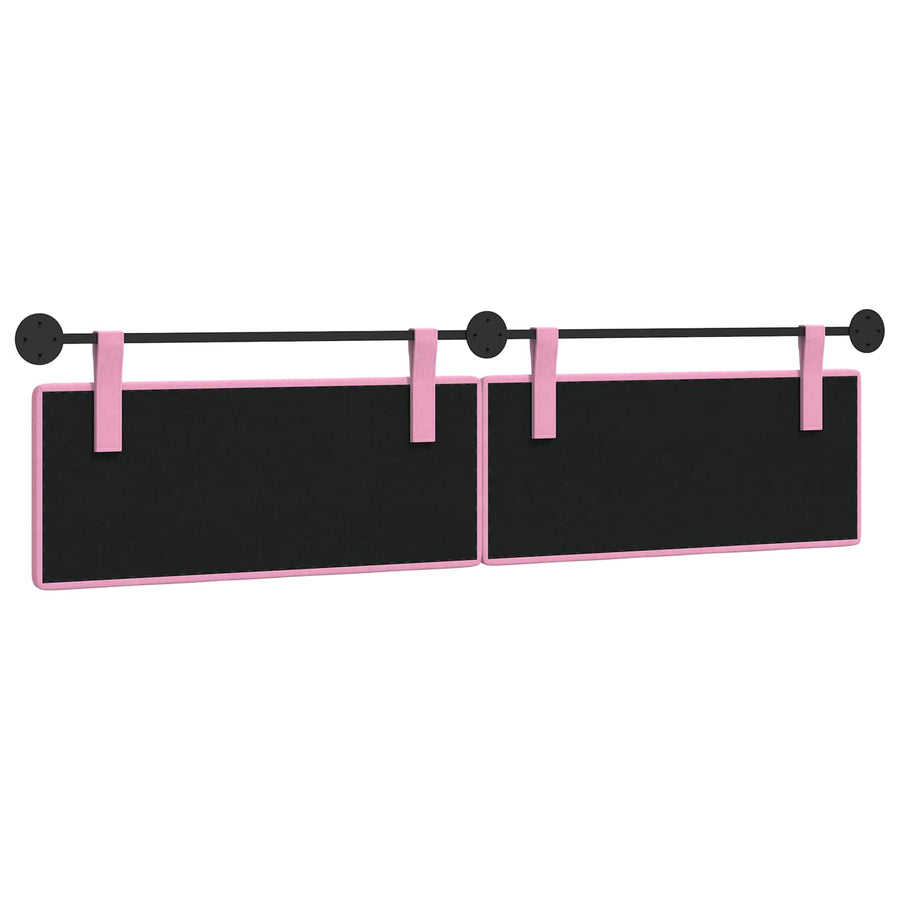 Hangend Hoofdeinde Wandgemonteerd Roze 210 x 55 x 5 cm