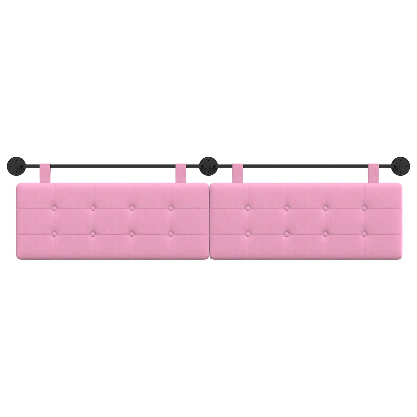 Hangend Hoofdeinde Wandgemonteerd Roze 210 x 55 x 5 cm