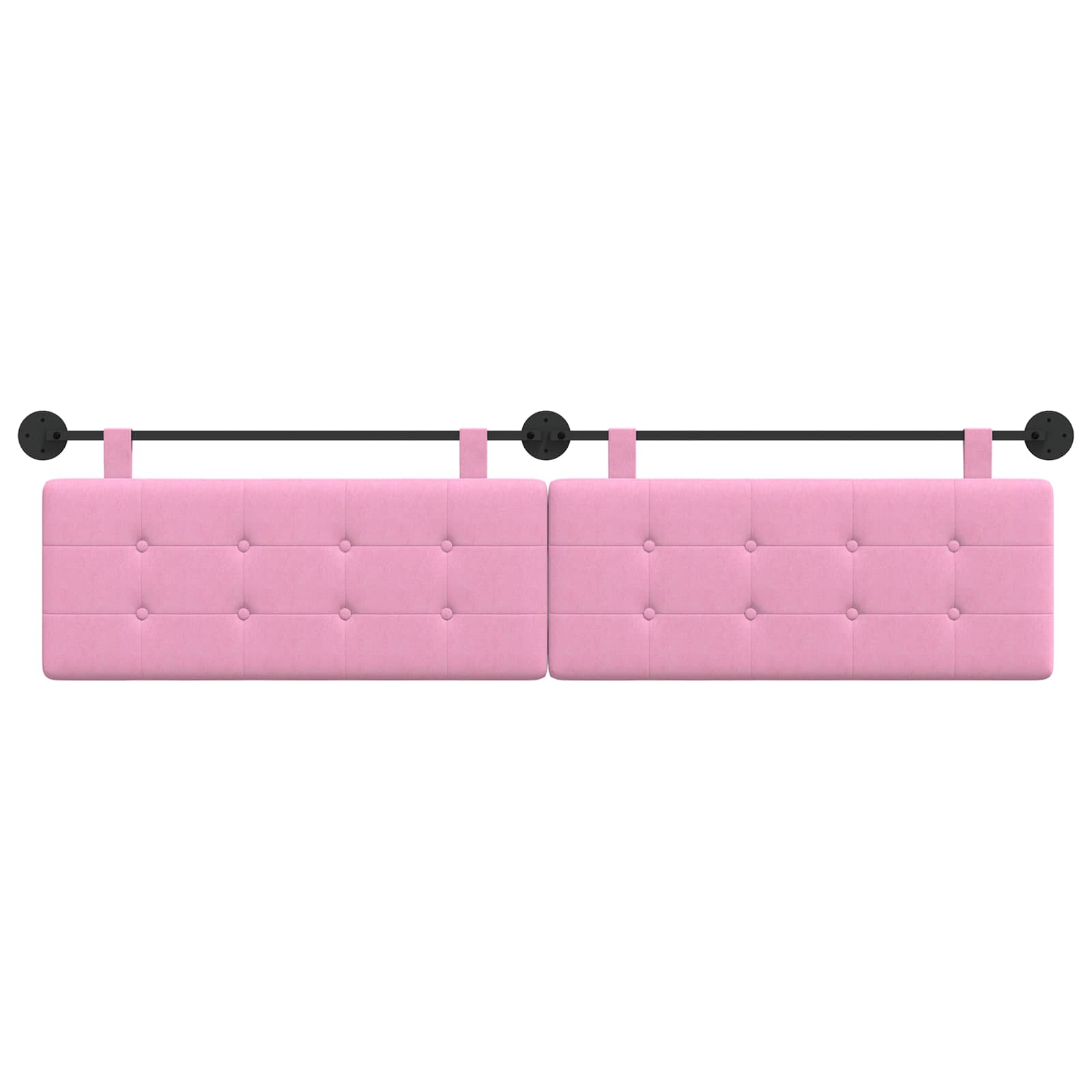 Hangend Hoofdeinde Wandgemonteerd Roze 210 x 55 x 5 cm