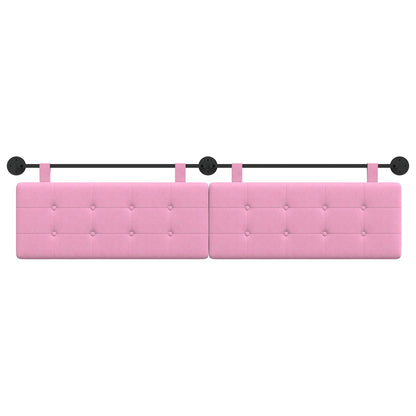 Hangend Hoofdeinde Wandgemonteerd Roze 210 x 55 x 5 cm