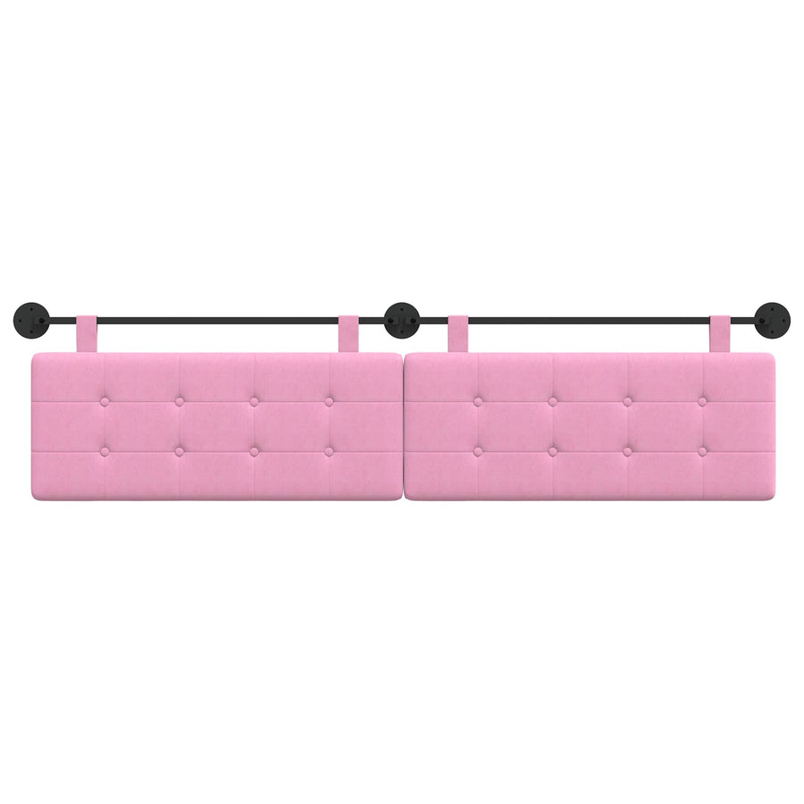 Hangend Hoofdeinde Wandgemonteerd Roze 210 x 55 x 5 cm