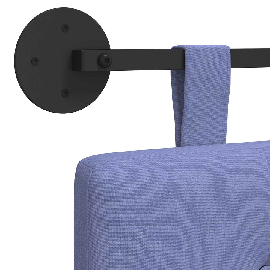 Hangend Hoofdeinde Wandgemonteerd Jeans Blauw 210 x 55 x 5 cm