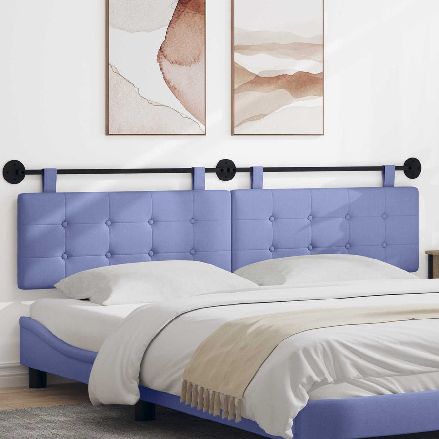 Hangend Hoofdeinde Wandgemonteerd Jeans Blauw 210 x 55 x 5 cm