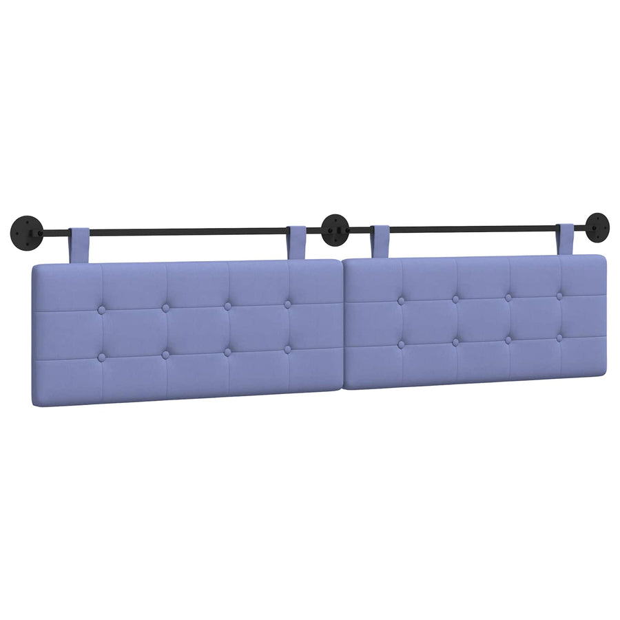 Hangend Hoofdeinde Wandgemonteerd Jeans Blauw 210 x 55 x 5 cm