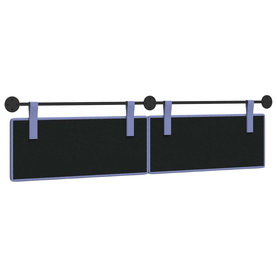 Hangend Hoofdeinde Wandgemonteerd Jeans Blauw 210 x 55 x 5 cm