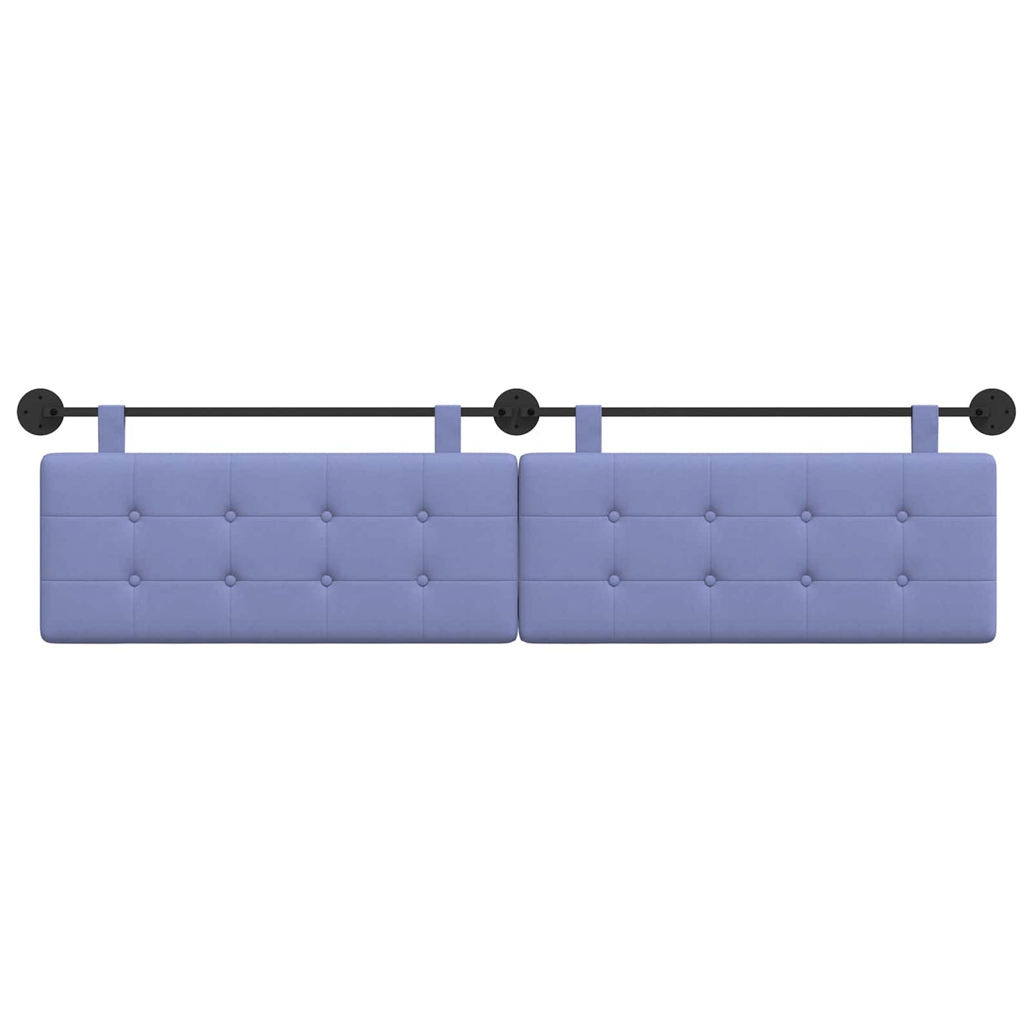 Hangend Hoofdeinde Wandgemonteerd Jeans Blauw 210 x 55 x 5 cm