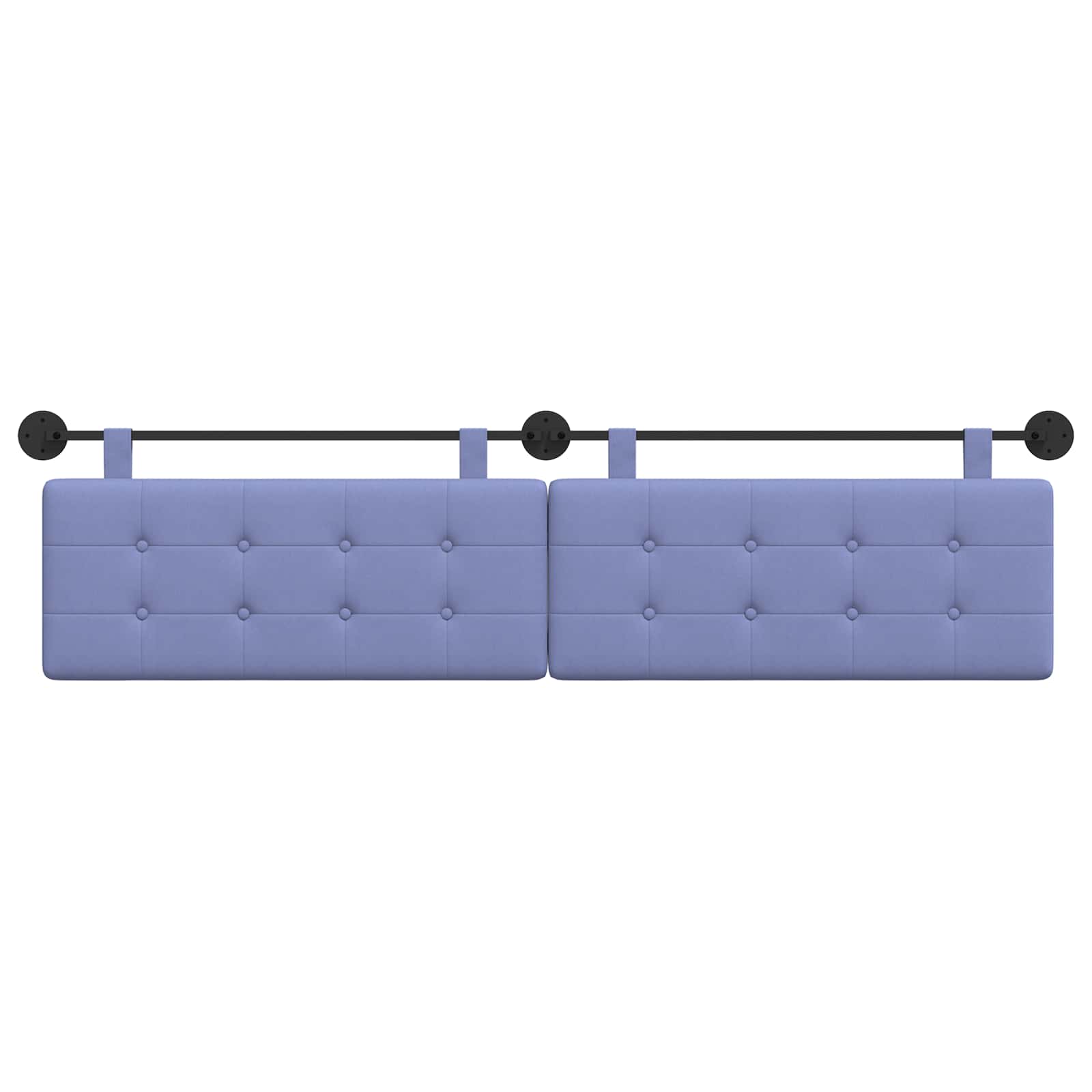 Hangend Hoofdeinde Wandgemonteerd Jeans Blauw 210 x 55 x 5 cm