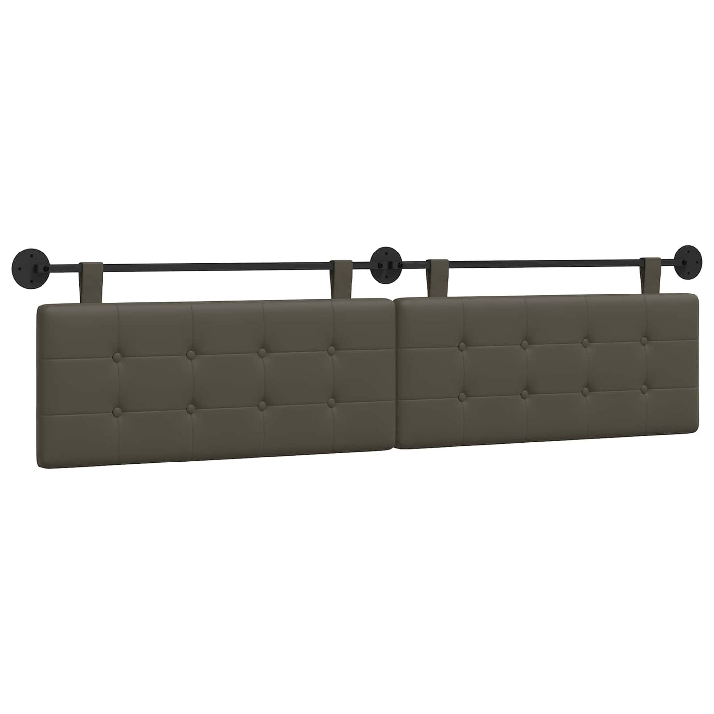 Hangend Hoofdeinde Grijs 210 x 55 x 5 cm Nep Leer