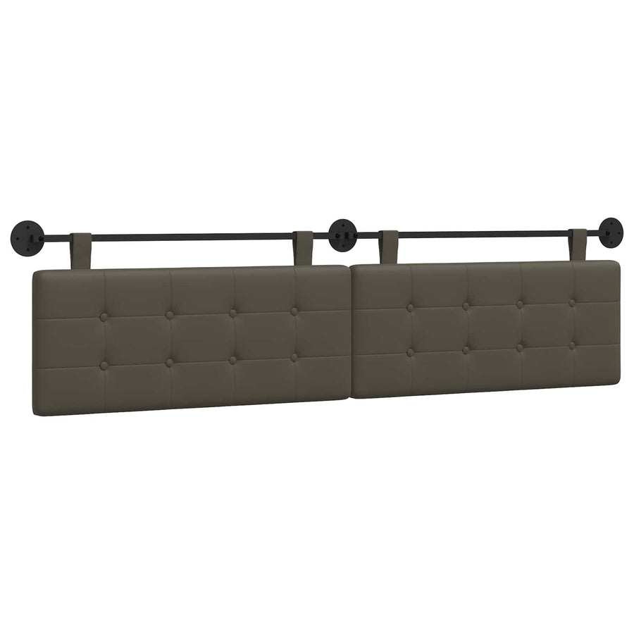 Hangend Hoofdeinde Grijs 210 x 55 x 5 cm Nep Leer