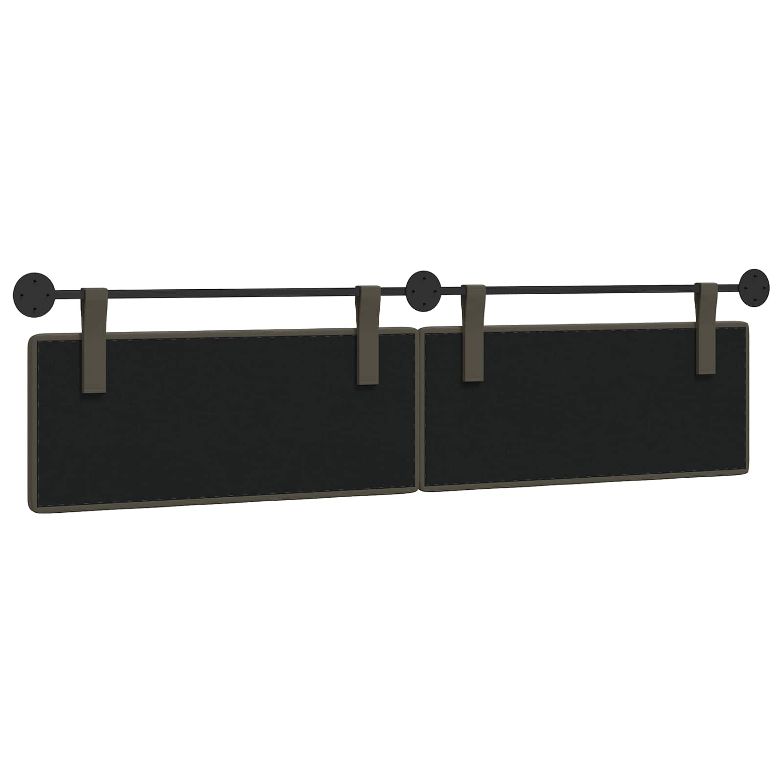 Hangend Hoofdeinde Grijs 210 x 55 x 5 cm Nep Leer