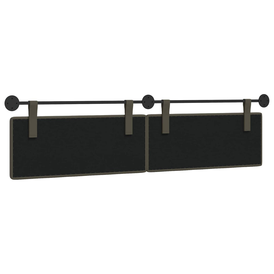 Hangend Hoofdeinde Grijs 210 x 55 x 5 cm Nep Leer