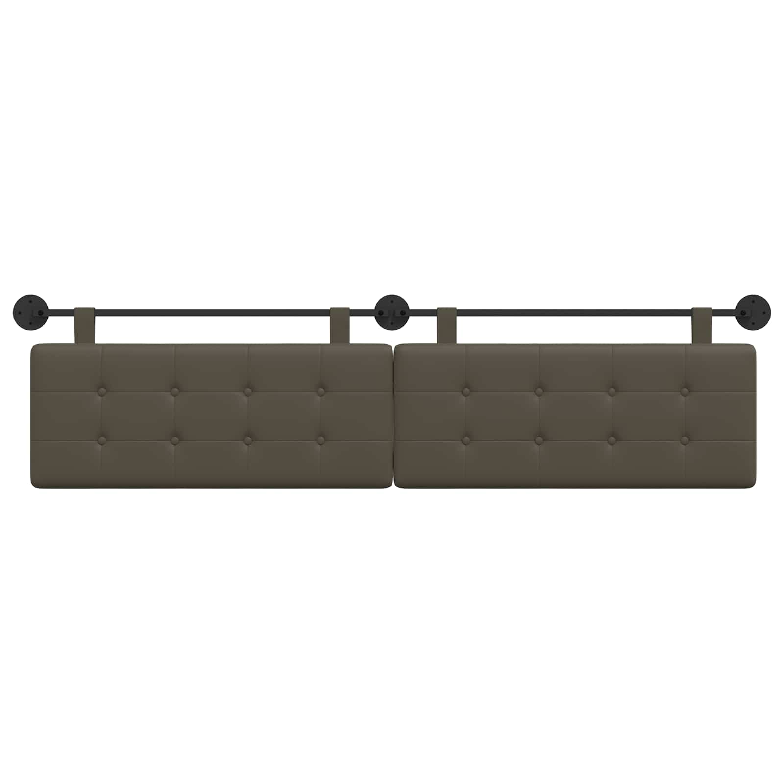 Hangend Hoofdeinde Grijs 210 x 55 x 5 cm Nep Leer