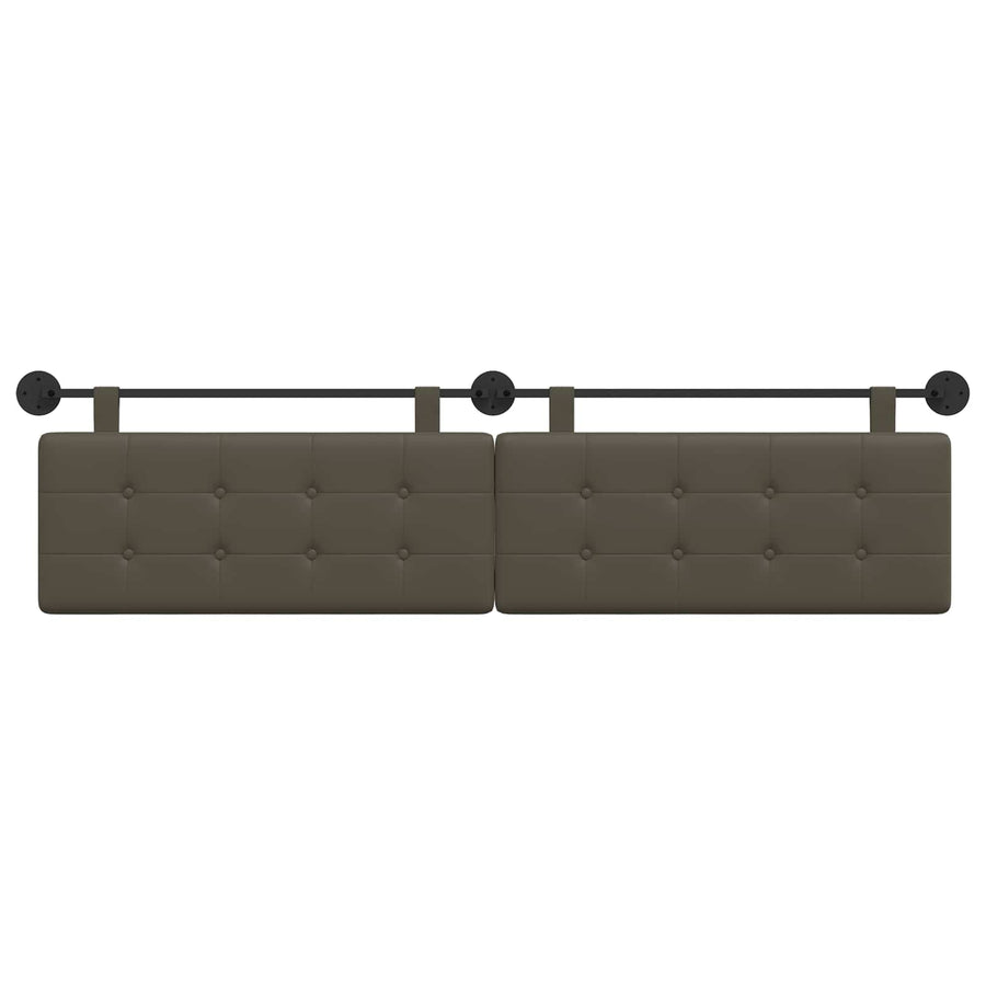 Hangend Hoofdeinde Grijs 210 x 55 x 5 cm Nep Leer